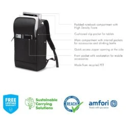 Dicota Eco Motion Laptop Backpack For Up To 39.62 Cm (15.6 Inch) Laptop, Black D31874-RPET(493665652) 17 Dicota Eco Motion Laptop Backpack For Up To 39.62 Cm (15.6 Inch) Laptop, Black D31874-RPET(493665652) -Smart Bag Shop Dicota D31874 RPET Laptop Bag 493665652 i 7 1200Wx1200H