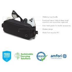 Dicota Eco Motion Accessory Pouch, Black ‎D31880-RPET(493665655) -Smart Bag Shop Dicota D31880 RPET Laptop Bag 493665655 i 6 1200Wx1200H