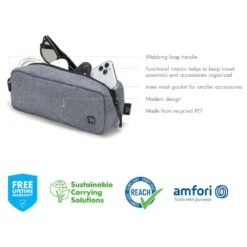 Dicota Eco Motion Accessory Pouch, Blue Denim D31881-RPET(493665656) -Smart Bag Shop Dicota D31881 RPET Laptop Bag 493665656 i 6 1200Wx1200H