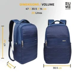EUME Laptop Bag For 35.56 Cm (14 Inch) Laptops, Navy Blue Kevin(491570632) 11 EUME Laptop Bag For 35.56 Cm (14 Inch) Laptops, Navy Blue Kevin(491570632) -Smart Bag Shop EUME KEVIN Bags and Cases 491570632 i 3 1200Wx1200H