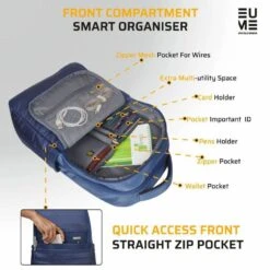 EUME Laptop Bag For 35.56 Cm (14 Inch) Laptops, Navy Blue Kevin(491570632) 13 EUME Laptop Bag For 35.56 Cm (14 Inch) Laptops, Navy Blue Kevin(491570632) -Smart Bag Shop EUME KEVIN Bags and Cases 491570632 i 5 1200Wx1200H