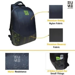 EUME Messenger Bag For 39.62 Cm (15.6 Inch) Laptops, Navy Blue And Pear Green Wave(491570620) -Smart Bag Shop EUME WAVE Bags and Cases 491570620 i 2 1200Wx1200H