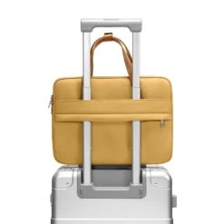 Versatile-A12 Laptop Shoulder Bag For 14 Inch MacBook Pro M3/M2/M1 | Yellow -Smart Bag Shop H22C1Y1 6