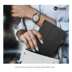 Inbase Silk Series Tablet Flip Cover For Samsung Tab A, Black IB-777(491901423) -Smart Bag Shop Inbase IB 777 Bags and Cases 491901423 i 5 1200Wx1200H