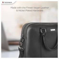 Neopack Messenger Bag For 13 - 14 Inch Macbook With Well Padded Handle, Black, 47BK14(492850928) -Smart Bag Shop Neopack 47BK14 Messenger Bag 492850928 i 4 1200Wx1200H