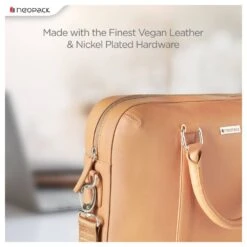 Neopack Messenger Bag For 13 - 14 Inch Macbook With Well Padded Handle, Tan, 47TN14(492850929) -Smart Bag Shop Neopack 47TN14 Messenger Bag 492850929 i 4 1200Wx1200H