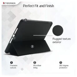 Neopack Delta Tablet Flip Case For 27.68 Cm (10.9 Inch) Apple IPad Air (4th Gen) And IPad 11 Pro (2nd Gen), Black 50BKA4(491946476) 10 Neopack Delta Tablet Flip Case For 27.68 Cm (10.9 Inch) Apple IPad Air (4th Gen) And IPad 11 Pro (2nd Gen), Black 50BKA4(491946476) -Smart Bag Shop Neopack 50BKA4 Bags Case 491946476 i 4 1200Wx1200H