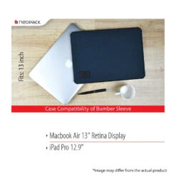 Neopack Bumper Laptop Sleeve For 33.02 Cm (13 Inch) Macbook Air Retina Display, Midnight Blue 7BL12(491838116) -Smart Bag Shop Neopack 7BL12 Bags and Cases 491838116 i 7 1200Wx1200H