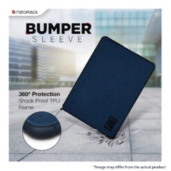 Neopack Bumper Laptop Sleeve For 33.02 Cm (13 Inch) MacBook Air, Midnight Blue 7BL13(491838118) -Smart Bag Shop Neopack 7BL13 Bags and Cases 491838118 i 4 1200Wx1200H