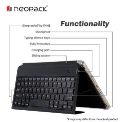 Neopack Tablet Case With Removable Wireless Keyboard For 26.67 Cm (10.5 Inch) IPad Pro/Air 2019, Black 7PAD10(491838124) -Smart Bag Shop Neopack 7PAD10 Bags and Cases 491838124 i 3 1200Wx1200H