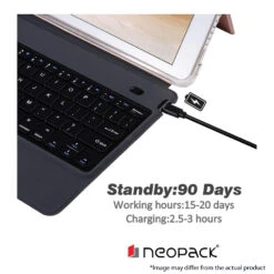 Neopack Tablet Case With Removable Wireless Keyboard For 26.67 Cm (10.5 Inch) IPad Pro/Air 2019, Black 7PAD10(491838124) -Smart Bag Shop Neopack 7PAD10 Bags and Cases 491838124 i 7 1200Wx1200H