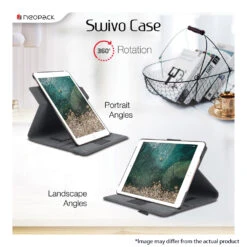 Neopack 360 Degree Rotation Swivo Tablet Case For IPad Air, IPad Air 2, IPad Pro 9.7 (2019 Model), Black PAD AIR1/2 & PRO 9(491229109) 15 Neopack 360 Degree Rotation Swivo Tablet Case For IPad Air, IPad Air 2, IPad Pro 9.7 (2019 Model), Black PAD AIR1/2 & PRO 9(491229109) -Smart Bag Shop Neopack PAD AIR1 2 and PRO 9 Bags and Cases 491229109 i 7 1200Wx1200H