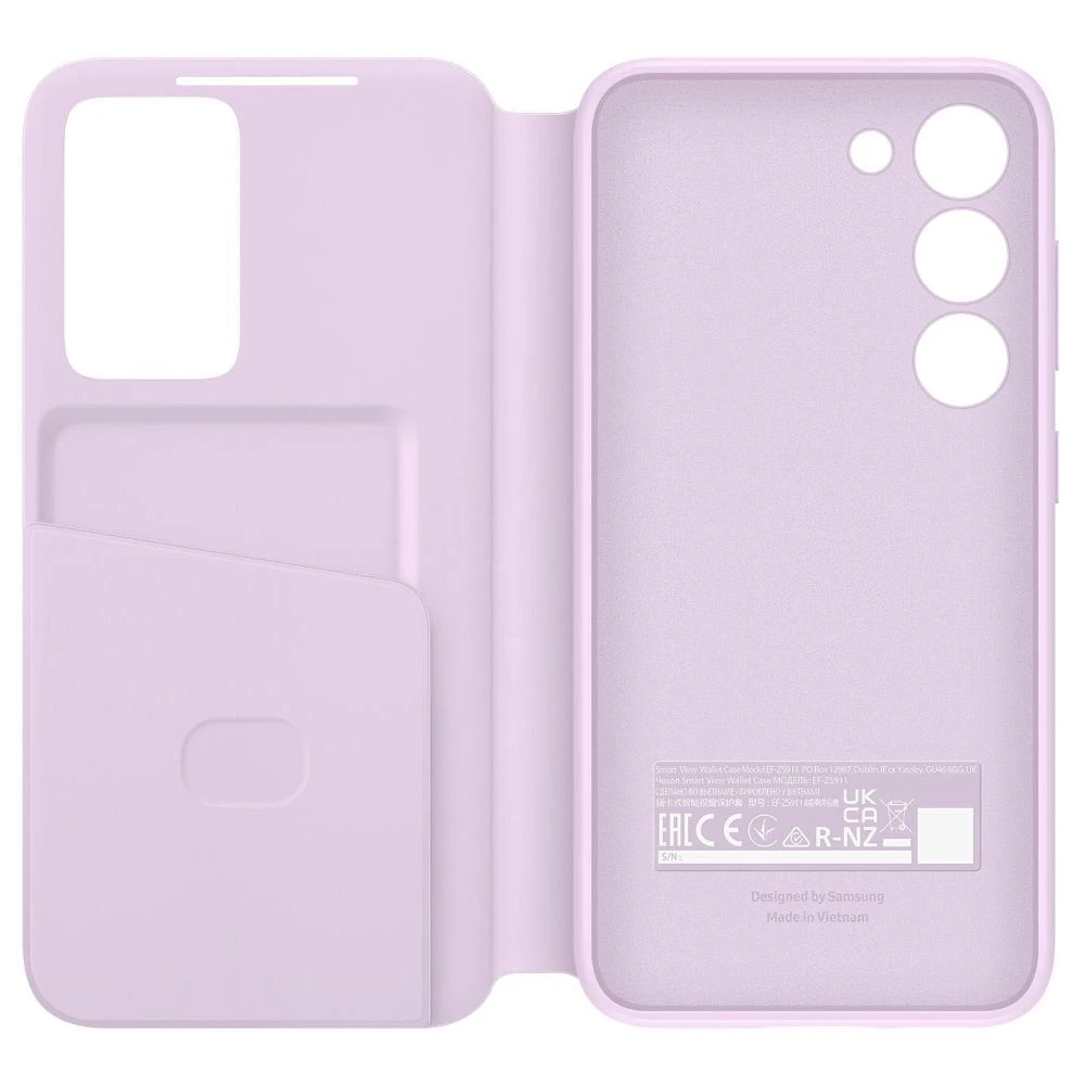 Samsung Smart View Wallet Case For Samsung Galaxy S23, Lavender EF-ZS911CVEGIN(493665183) 4 Samsung Smart View Wallet Case For Samsung Galaxy S23, Lavender EF-ZS911CVEGIN(493665183) - Image 2