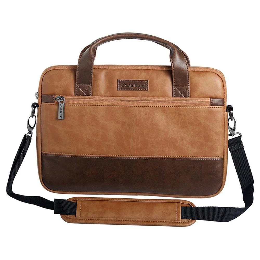 Stuffcool Lush Laptop Bag For 35.56 Cm (14 Inch) MacBook Pro, Brown And Dark Brown, VGSLBG14(493177616) 5 Stuffcool Lush Laptop Bag For 35.56 Cm (14 Inch) MacBook Pro, Brown And Dark Brown, VGSLBG14(493177616) - Image 3