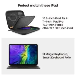 Tomtoc Hardshell Tablet Case For IPad Air/Pro With 360 Degree Superior Protection, Black A06-002D01(493665242) 15 Tomtoc Hardshell Tablet Case For IPad Air/Pro With 360 Degree Superior Protection, Black A06-002D01(493665242) -Smart Bag Shop Tomtoc A06 002D01 Sleeve 493665242 i 5 1200Wx1200H