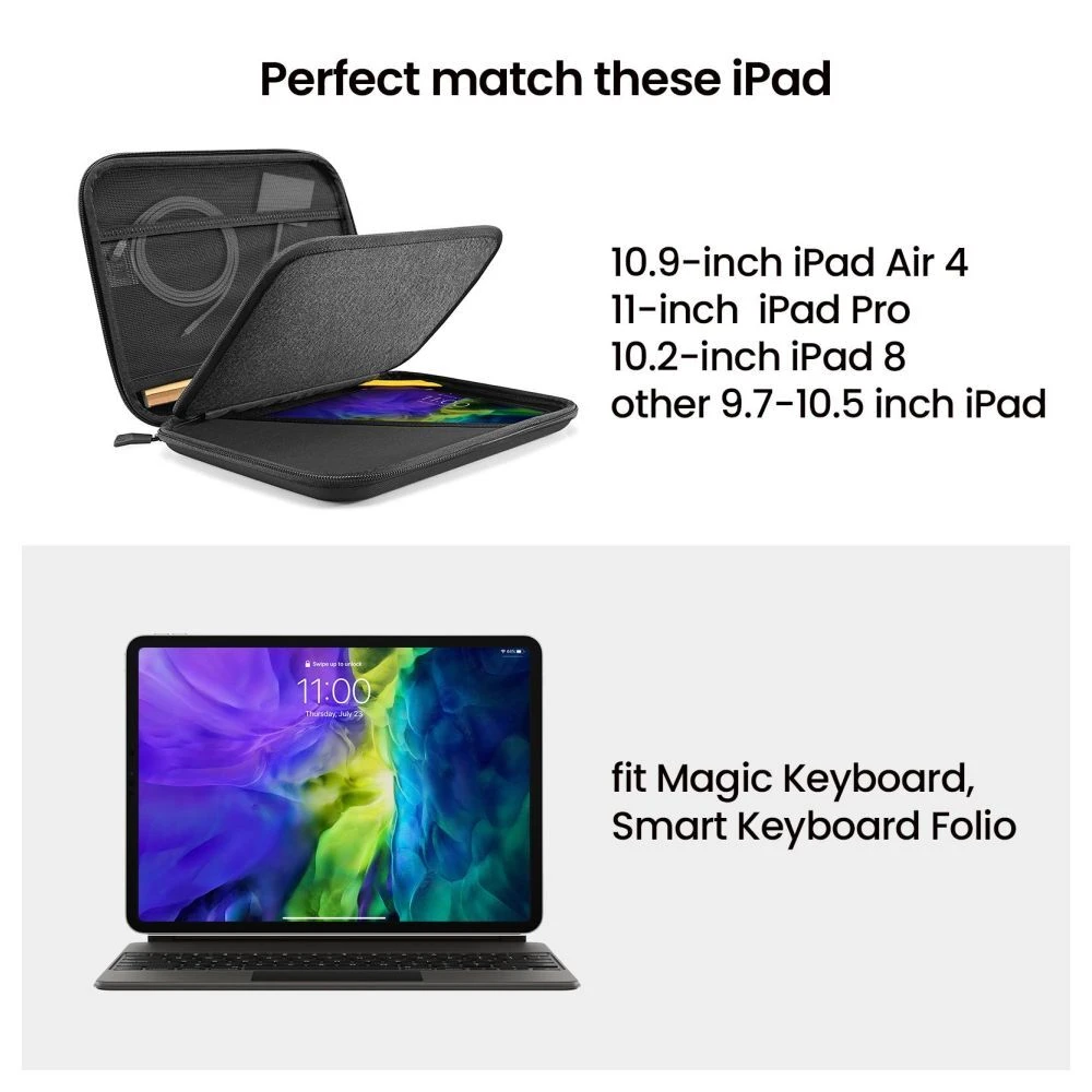 Tomtoc Hardshell Tablet Case For IPad Air/Pro With 360 Degree Superior Protection, Black A06-002D01(493665242) 7 Tomtoc Hardshell Tablet Case For IPad Air/Pro With 360 Degree Superior Protection, Black A06-002D01(493665242) - Image 5