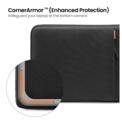 Tomtoc Defender Laptop Sleeve For Up To 35.56 Cm (14 Inch) Laptop With Safeguard Laptop Bottom Corner, Black A13-C01D01(493665228) -Smart Bag Shop Tomtoc A13 C01D01 Sleeve 493665228 i 4 1200Wx1200H