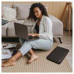 Tomtoc Defender Laptop Sleeve For Up To 35.56 Cm (14 Inch) Laptop With Safeguard Laptop Bottom Corner, Black A13-C01D01(493665228) -Smart Bag Shop Tomtoc A13 C01D01 Sleeve 493665228 i 6 1200Wx1200H