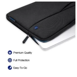 Tomtoc Laptop Sleeve For Laptop With Pocket For Small Accessories, Black A18-C01D(493665226) -Smart Bag Shop Tomtoc A18 C01D Sleeve 493665226 i 6 1200Wx1200H