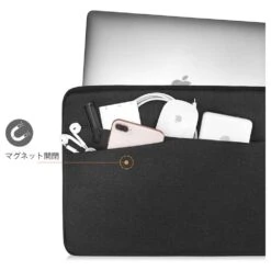 Tomtoc Laptop Sleeve For Laptop With Pocket For Small Accessories, Black A18-C01D(493665226) -Smart Bag Shop Tomtoc A18 C01D Sleeve 493665226 i 9 1200Wx1200H
