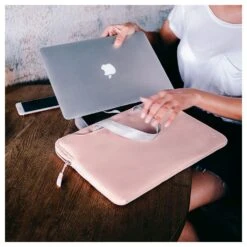 Tomtoc Laptop Handbag With Spill Resistant Surface Coating, Pink A21-C01C(493665232) -Smart Bag Shop Tomtoc A21 C01C Sleeve 493665232 i 8 1200Wx1200H
