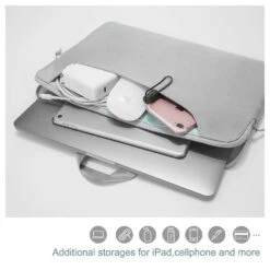 Tomtoc Laptop Handbag With Spill Resistant Surface Coating, Silver A21-C01S(493665233) -Smart Bag Shop Tomtoc A21 C01S Sleeve 493665233 i 5 1200Wx1200H