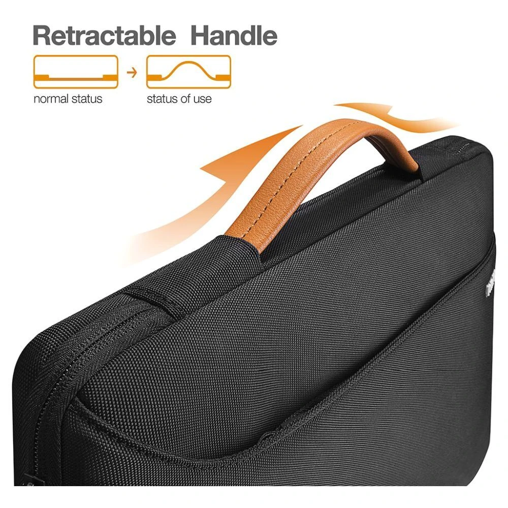Tomtoc Defender Laptop Handbag For Up To 35.56 Cm (14 Inch) Laptop With 360 Degree Superior Protection, Black A22D2D1(493665238) 6 Tomtoc Defender Laptop Handbag For Up To 35.56 Cm (14 Inch) Laptop With 360 Degree Superior Protection, Black A22D2D1(493665238) - Image 4