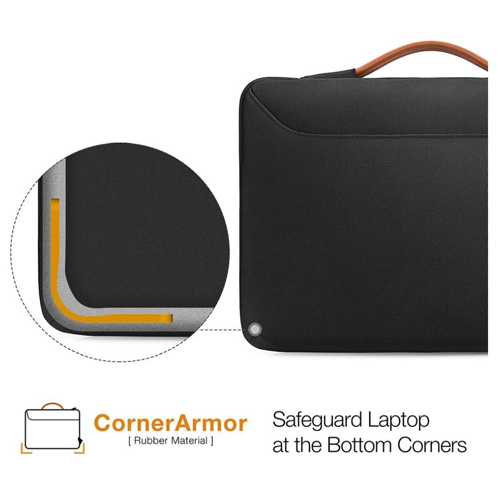 Tomtoc Defender Laptop Handbag For Up To 35.56 Cm (14 Inch) Laptop With 360 Degree Superior Protection, Black A22D2D1(493665238) 7 Tomtoc Defender Laptop Handbag For Up To 35.56 Cm (14 Inch) Laptop With 360 Degree Superior Protection, Black A22D2D1(493665238) - Image 5