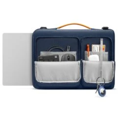 Tomtoc Versatile Laptop Shoulder Bag For Up To 35.56 Cm (14 Inch) Laptop With 360 Degree Superior Protection, Navy Blue A42-C01B01(493665244) -Smart Bag Shop Tomtoc A42 C01B01 Sleeve 493665244 i 5 1200Wx1200H