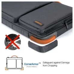 Tomtoc Defender Laptop Shoulder Bag For Up To 35.56 Cm (14 Inch) Laptop With 360 Degree Superior Protection, Black A42-C01D(493665243) -Smart Bag Shop Tomtoc A42 C01D Sleeve 493665243 i 7 1200Wx1200H