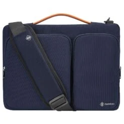 Tomtoc Defender Laptop Shoulder Bag For Up To 39.62 Cm (15.6 Inch) Laptop With 360 Degree Superior Protection, Navy Blue A42-E01B01(493665245)