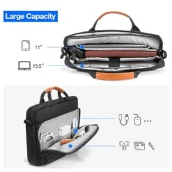 Tomtoc Defender Laptop Shoulder Bag For Up To 40.64 Cm (16 Inch) Laptop With Comfortable Shoulder Strap, Black A50-E01D(493665250) -Smart Bag Shop Tomtoc A50 E01D Sleeve 493665250 i 4 1200Wx1200H