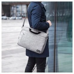 Tomtoc Defender Laptop Shoulder Bag For Up To 40.64 Cm (16 Inch) Laptop With Comfortable Shoulder Strap, Grey A50-E01G(493665251) -Smart Bag Shop Tomtoc A50 E01G Sleeve 493665251 i 3 1200Wx1200H