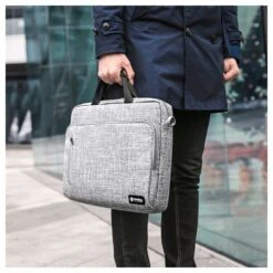 Tomtoc Defender Laptop Shoulder Bag For Up To 40.64 Cm (16 Inch) Laptop With Comfortable Shoulder Strap, Grey A50-E01G(493665251) -Smart Bag Shop Tomtoc A50 E01G Sleeve 493665251 i 4 1200Wx1200H