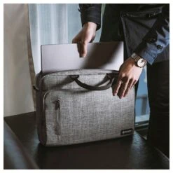 Tomtoc Defender Laptop Shoulder Bag For Up To 40.64 Cm (16 Inch) Laptop With Comfortable Shoulder Strap, Grey A50-E01G(493665251) -Smart Bag Shop Tomtoc A50 E01G Sleeve 493665251 i 5 1200Wx1200H