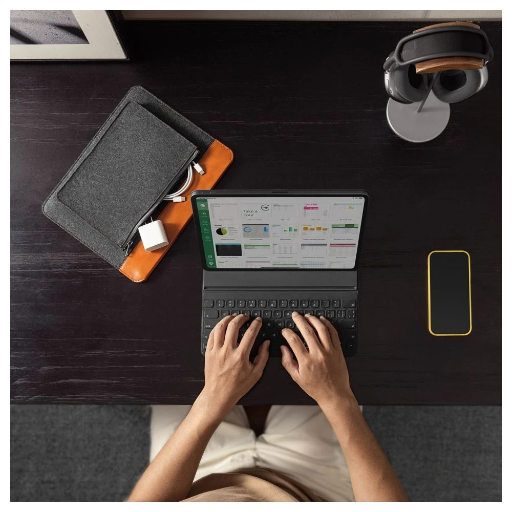 Tomtoc Vintage Laptop/Tablet Sleeve For Up To 33 Cm (13 Inch) Laptop/Tablet With Intelligent Magnet Closure, Grey H16-C02Y(493665234) 10 Tomtoc Vintage Laptop/Tablet Sleeve For Up To 33 Cm (13 Inch) Laptop/Tablet With Intelligent Magnet Closure, Grey H16-C02Y(493665234) - Image 8