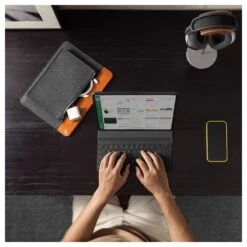 Tomtoc Vintage Laptop/Tablet Sleeve For Up To 40.64 Cm (16 Inch) Laptop/Tablet With Intelligent Magnet Closure, Grey H16-E01Y(493665235) -Smart Bag Shop Tomtoc H16 E01Y Sleeve 493665235 i 8 1200Wx1200H