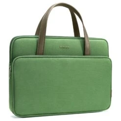 Tomtoc The Her Laptop Handbag For Up To 35.56 Cm (14 Inch) Laptop With Soft PU Leather Handle, Green H21-C01T01(493665247) -Smart Bag Shop Tomtoc H21 C01T01 Sleeve 493665247 i 2 1200Wx1200H