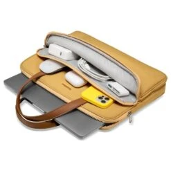 Tomtoc The Her Laptop Handbag For Up To 35.56 Cm (14 Inch) Laptop With Soft PU Leather Handle, Yellow H21-C01Y01(493665248) 15 Tomtoc The Her Laptop Handbag For Up To 35.56 Cm (14 Inch) Laptop With Soft PU Leather Handle, Yellow H21-C01Y01(493665248) -Smart Bag Shop Tomtoc H21 C01Y01 Sleeve 493665248 i 5 1200Wx1200H