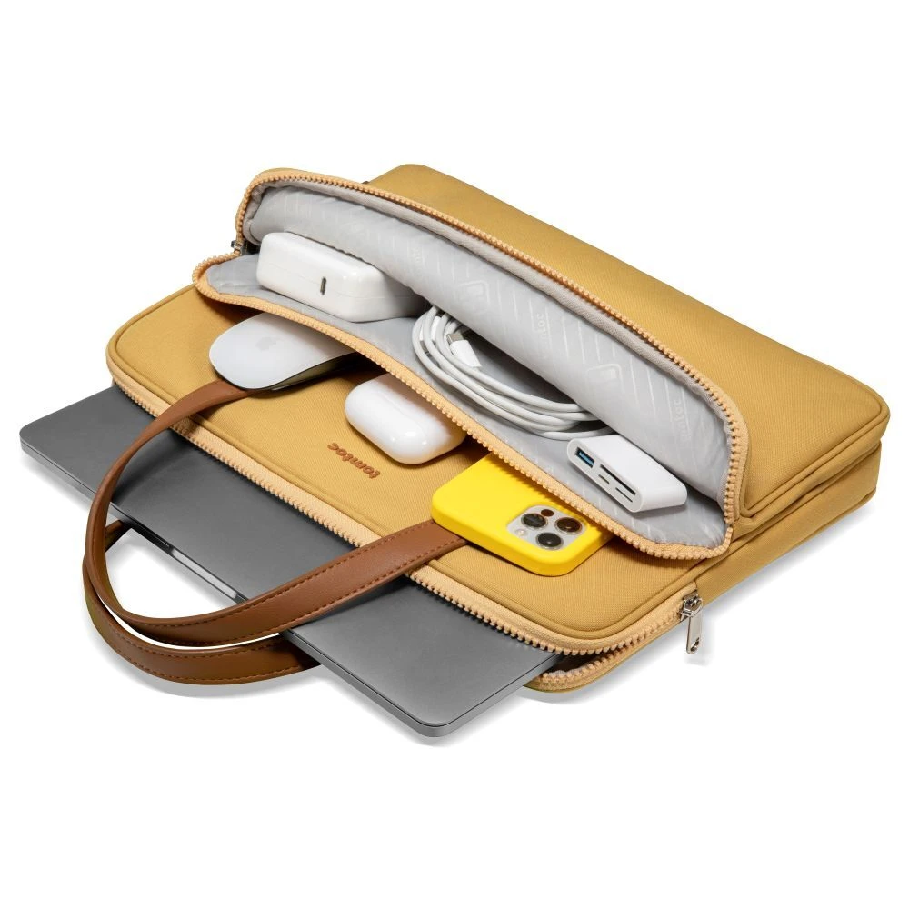 Tomtoc The Her Laptop Handbag For Up To 35.56 Cm (14 Inch) Laptop With Soft PU Leather Handle, Yellow H21-C01Y01(493665248) 7 Tomtoc The Her Laptop Handbag For Up To 35.56 Cm (14 Inch) Laptop With Soft PU Leather Handle, Yellow H21-C01Y01(493665248) - Image 5