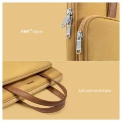 Tomtoc The Her Laptop Handbag For Up To 35.56 Cm (14 Inch) Laptop With Soft PU Leather Handle, Yellow H21-C01Y01(493665248) 19 Tomtoc The Her Laptop Handbag For Up To 35.56 Cm (14 Inch) Laptop With Soft PU Leather Handle, Yellow H21-C01Y01(493665248) -Smart Bag Shop Tomtoc H21 C01Y01 Sleeve 493665248 i 9 1200Wx1200H